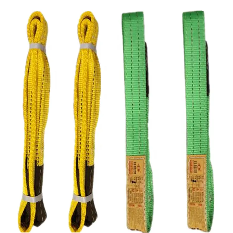Lifting belt sling polyester webbing sling 2 ton