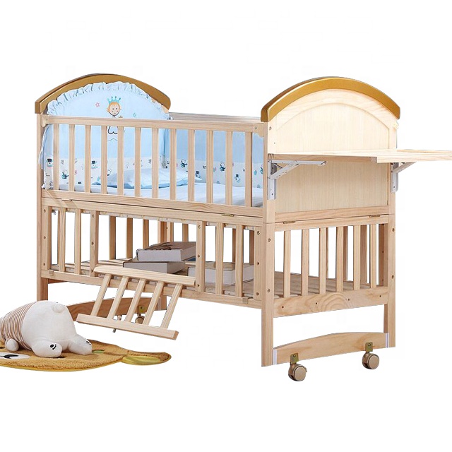 pine cot bed with drawer