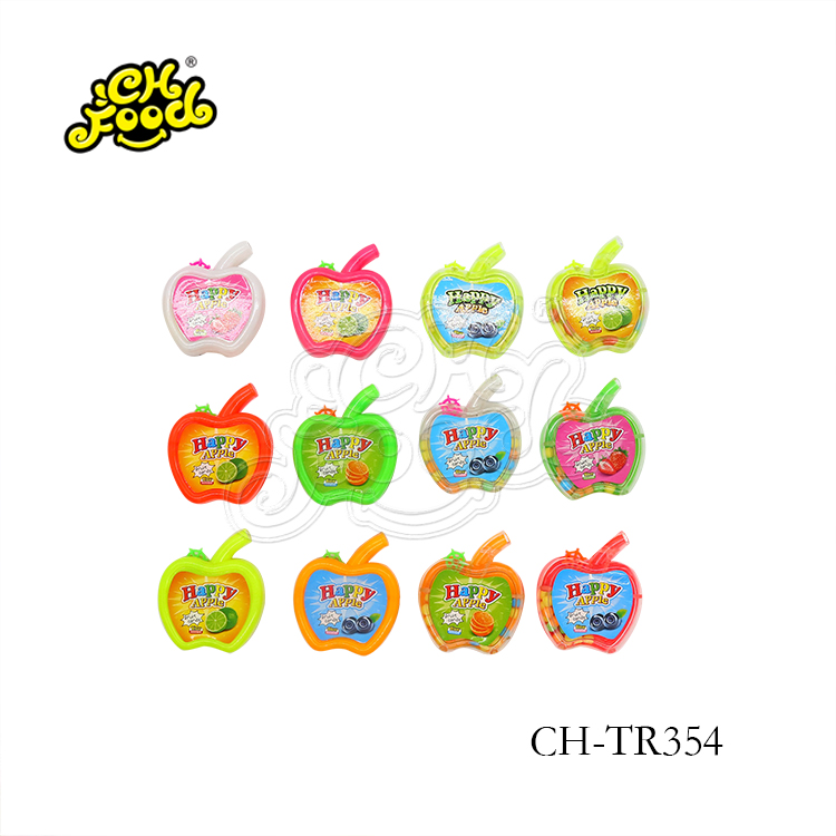 Fruit Shaped Candy Apple Shape Container With Candy