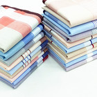 High Quality Hanky Men Striped Printing 100% Cotton Handkerchief