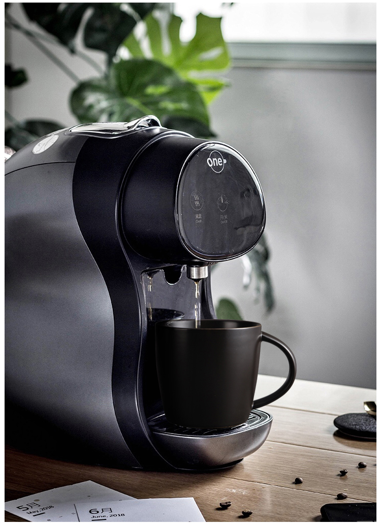 Custom Design 400ml Ceramic Coffee Mug Black With Big Handle