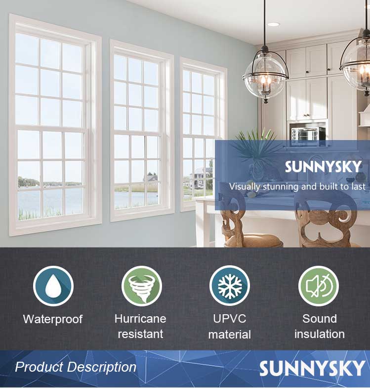European style vinyl installation details upvc x 900 double hung components window