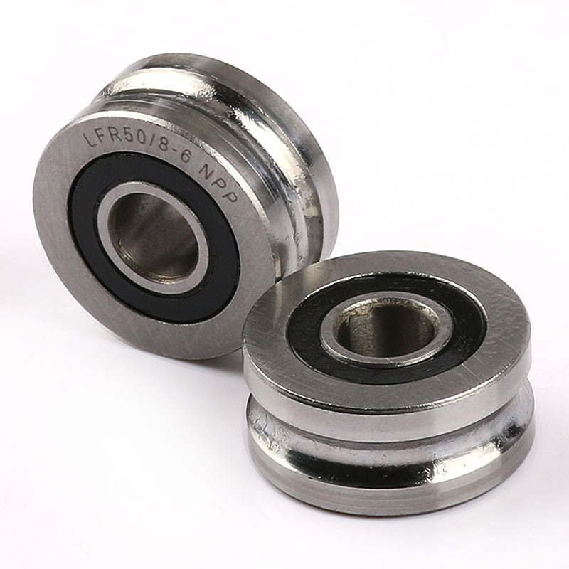 Double row groove guide Track roller bearing KDD NPP U V groove LR5202 15*40*15.9 LR5202V LR5202U