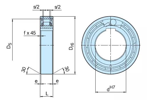 Roller Type Freewheel One Way Clutch Bearing FCN15 TSS15 NSS15 AS15