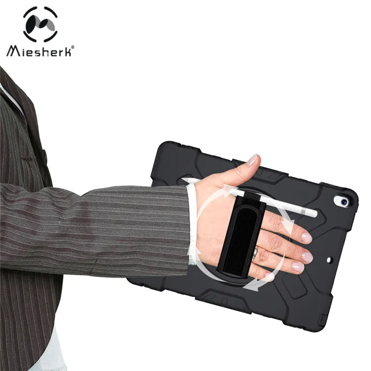In Stock 360 Rotation Kickstand Shockproof Rugged Case For iPad 10.2 Tablet Case With Pencil Holder
