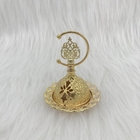 Luxury Lightweight and portable middle east style gold Incense Burner for multiple styles cover metal incense burner