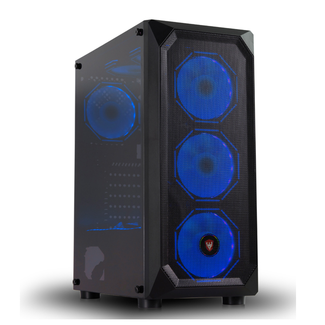 Sate Gaming Case Atx K875 6 Rgb Fans Argb Controller Strip Acrylic Panel