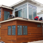 Brazilian teak rain screen exterior wood siding