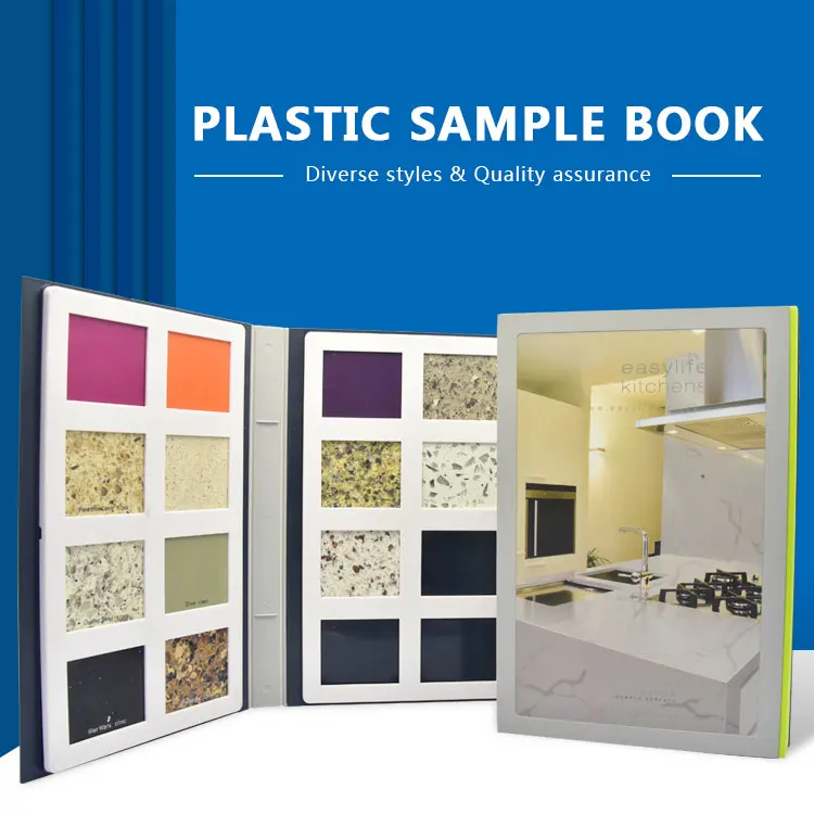 Cardboard Swatch Waterfalls Plastic Interior Design For Stone Sample Book Quartz Brochure Books Supplier
