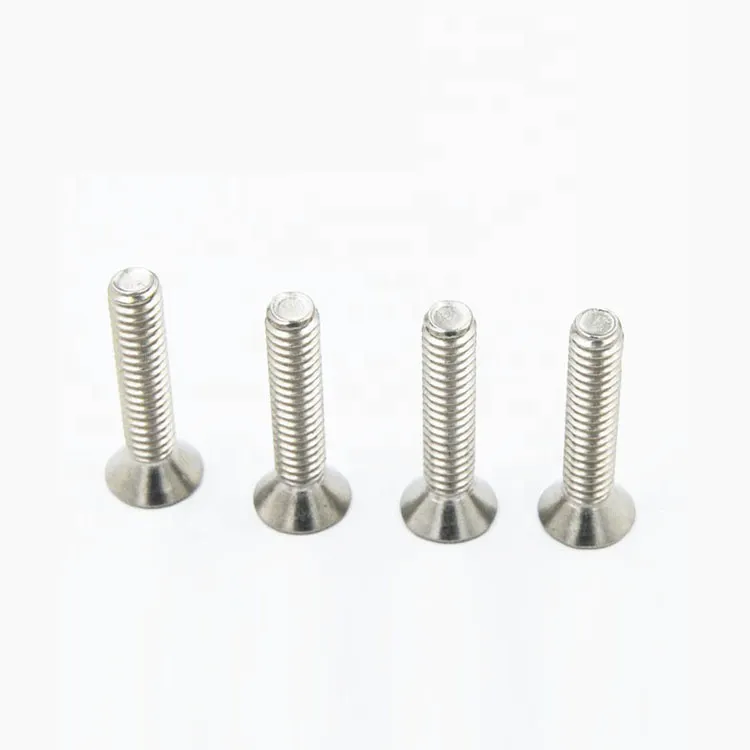 Stainless steel din965 countersunk cross recessed machine screw
