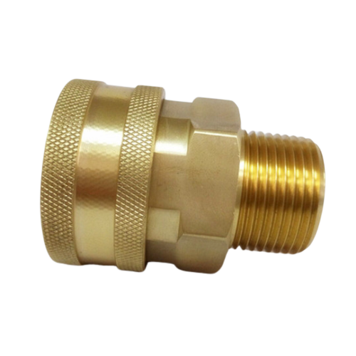 Nipple 3//8/" Male NPT Pressure Washer Solid Brass Quick Coupler Plug
