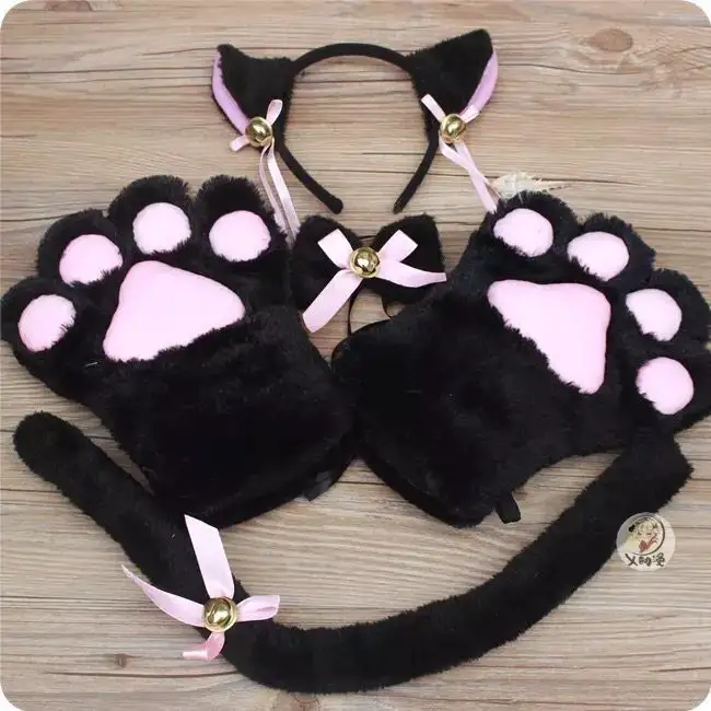 Party Supply Cat Claw Clip Set Bobby Pin Hairpin set Cosplay Costume Hair Clip Set with Claws