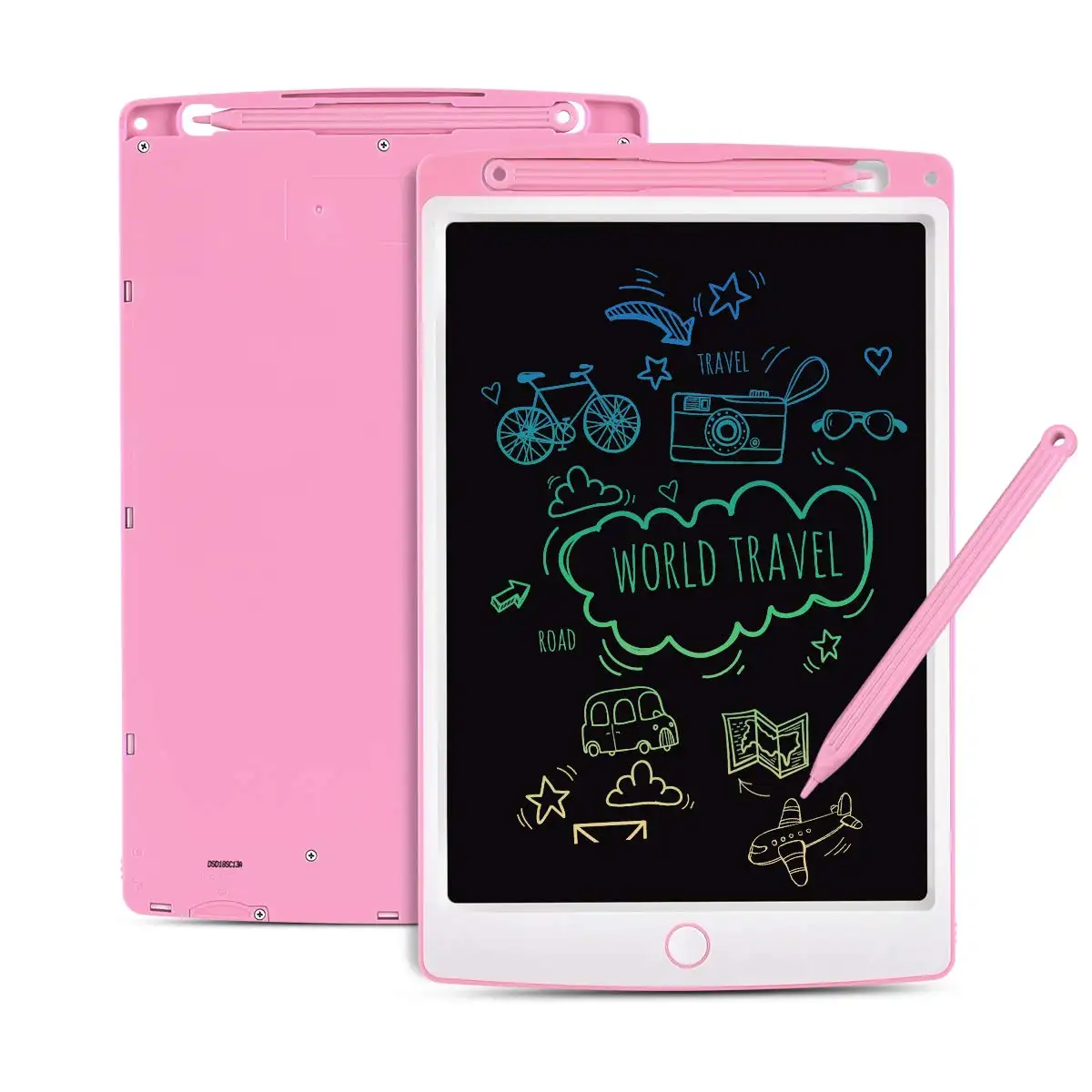 POLICRAL 10 inch Portable Mini Writing Board Handwriting Doodle Pad Drawing Tablet Memo Notebook for Kids