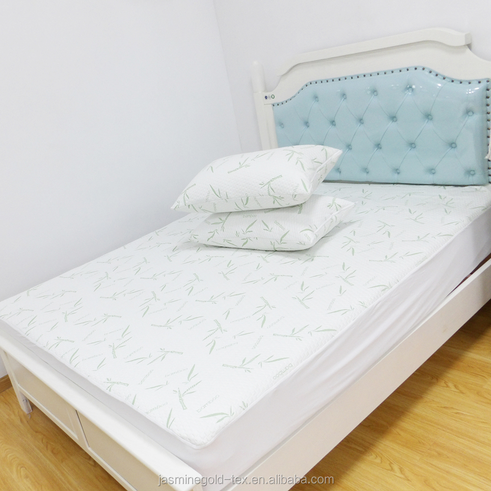 Bamboo Fiber Mattress Protector Mattress Cover  Anti Mite Waterproof home textile bedding Wholesale