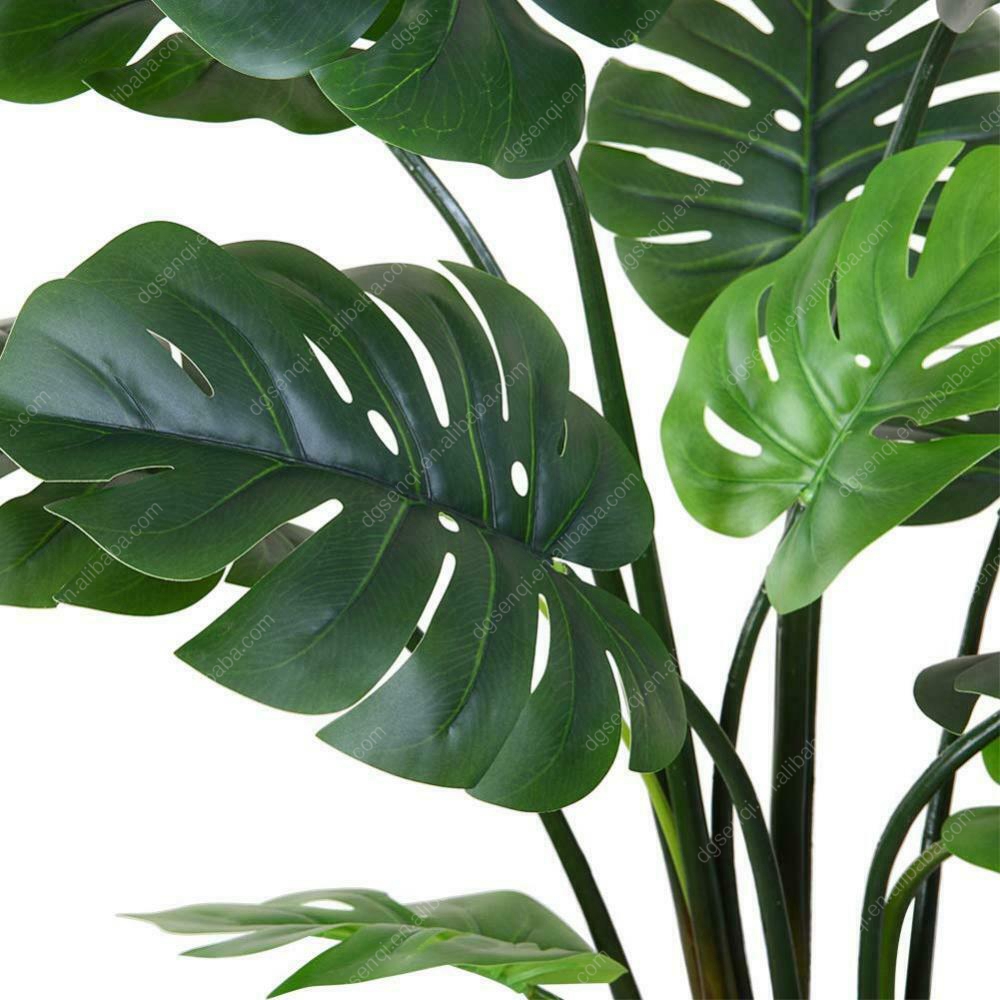 High Quality Artificial Plants Leaves Palm Artificial Monstera Leaf For Decoration