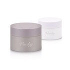 Custom empty 30g 50g 100g cosmetic cream skincare packaging white opal glass jar glass bottle glass jars containers