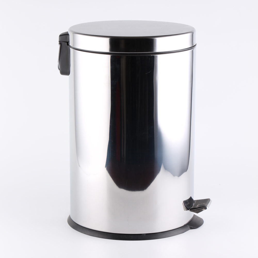 Wholesale Kitchen Stainless Steel Nordic Trash Can Metal Waste Bin   3L   5L  7L  12L 20L 30L Pedal Bin Recycling Bins