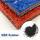 manufacturer black recycled sbr rubber granules for artificial grass infill running track rubber