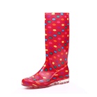 Waterproof slip resistasnt fashion shiny women's boots for rain