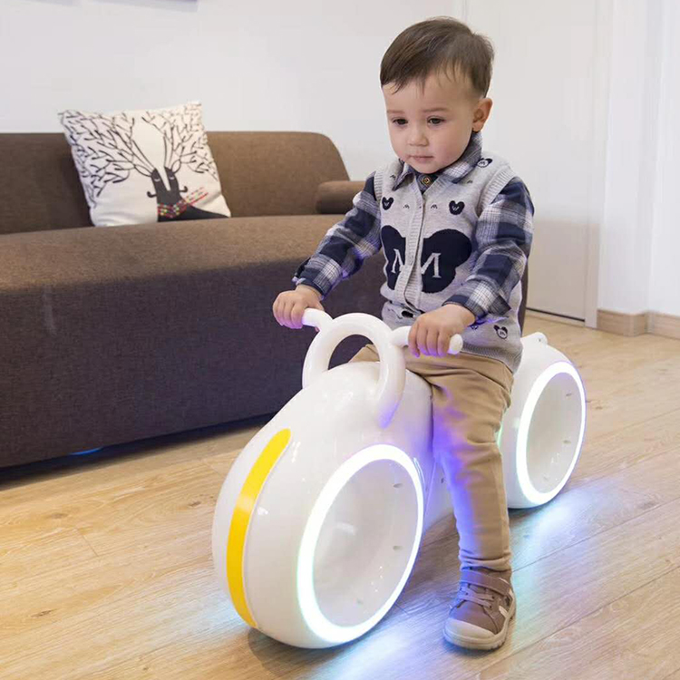 Purorigin Kids electric scooter colorful LED light wheels foot pushed car ride on car with music for 1-6 years