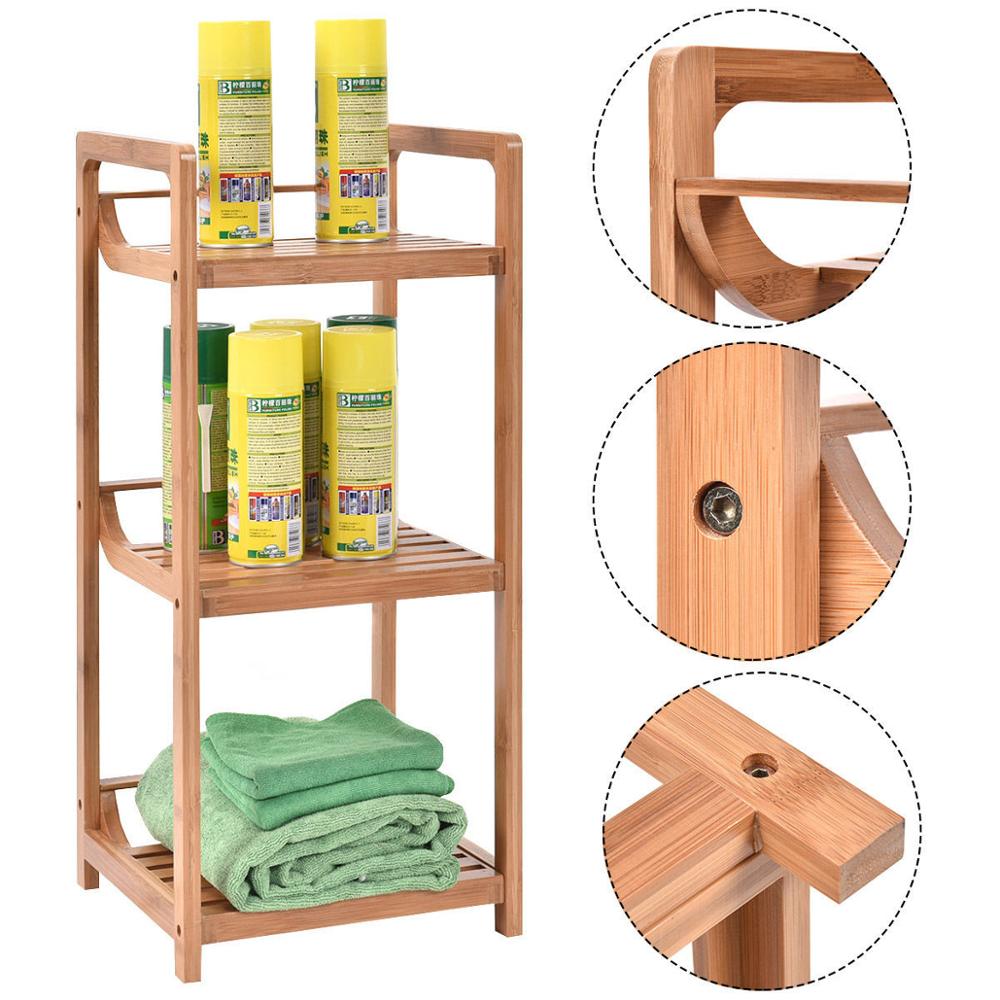 Bamboo shoe rack, entryway shoe storage rack, eco-friendly bathroom storage hanging bookcase corner desk umbrella rack goods