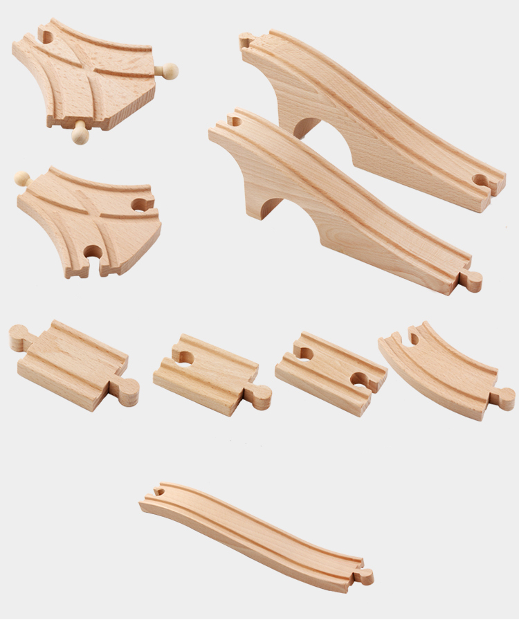 Wholesale Custom High Quality 88 Pieces Wooden Train Tracks Table Toys New Design Boys Girls Self Assemble Educational Toys