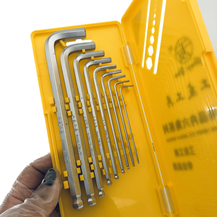 Long Size 45# Carbon Steel Universal Hex Wrench