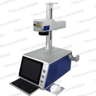 Portable small 20W 30W fiber laser marking machine for LOGO metal plastic