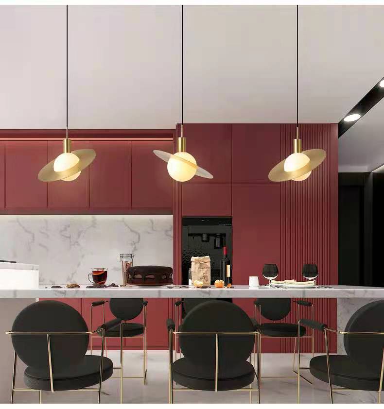 Creative Retro Ceiling Chandelier Lamp for Home Bar Vintage Glass Pendant Light