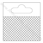 supermarket transparent plastic adhesive hang tab for display
