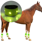 Reflective cloth with single led light strip horse leg bands