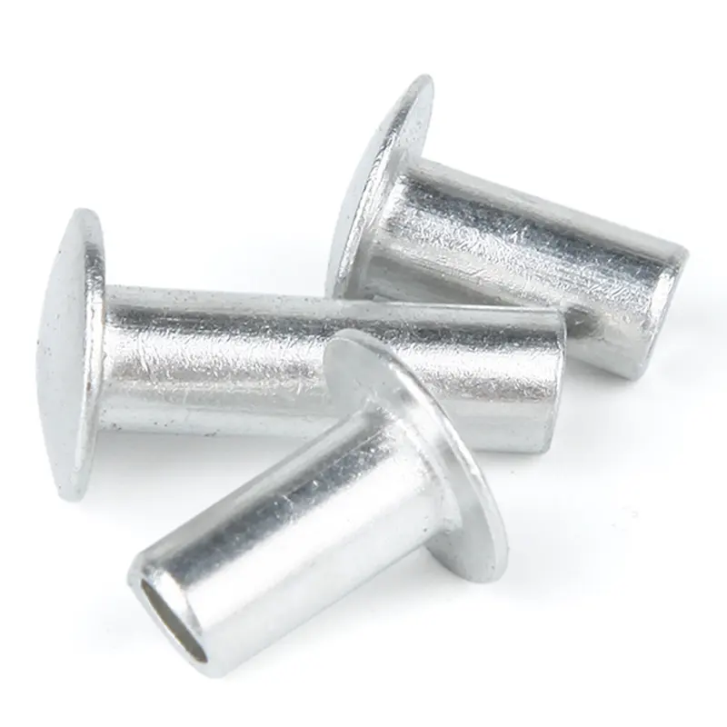 Aluminum Stainless steel snap head half hollow rivets semi tubular rivets