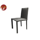 Hotel furniture 5 star high backrest saddle leather dinning chair