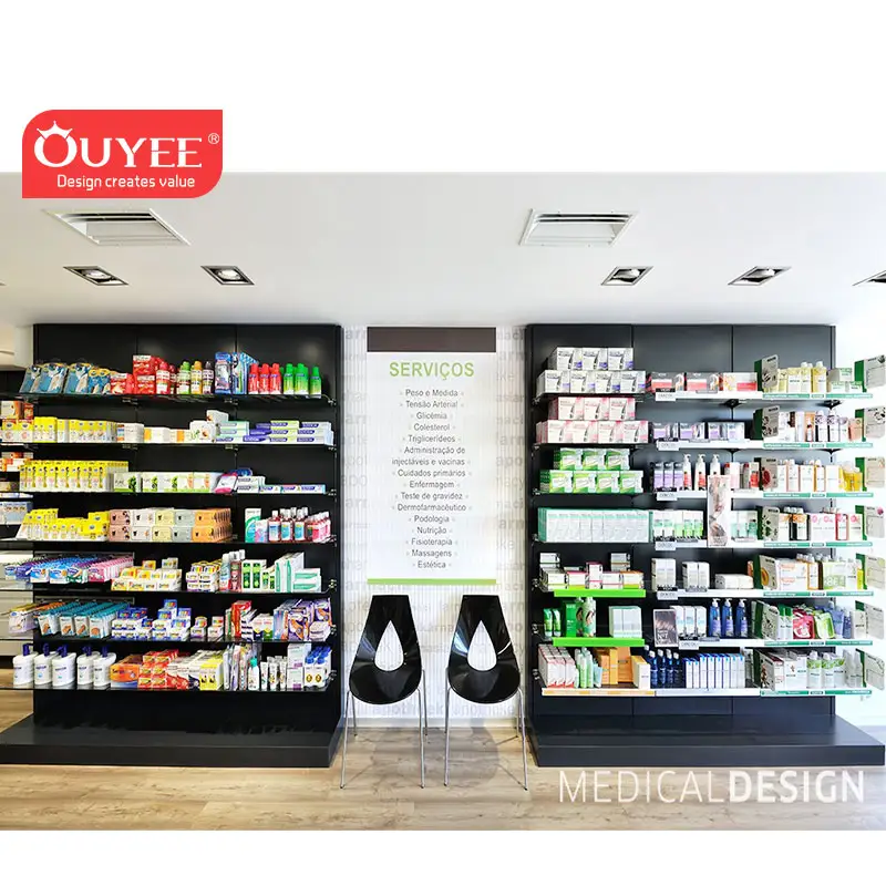 Retail Display Pharmacy Drawer System Pharmacy Interior Design Pharmacy Shelves