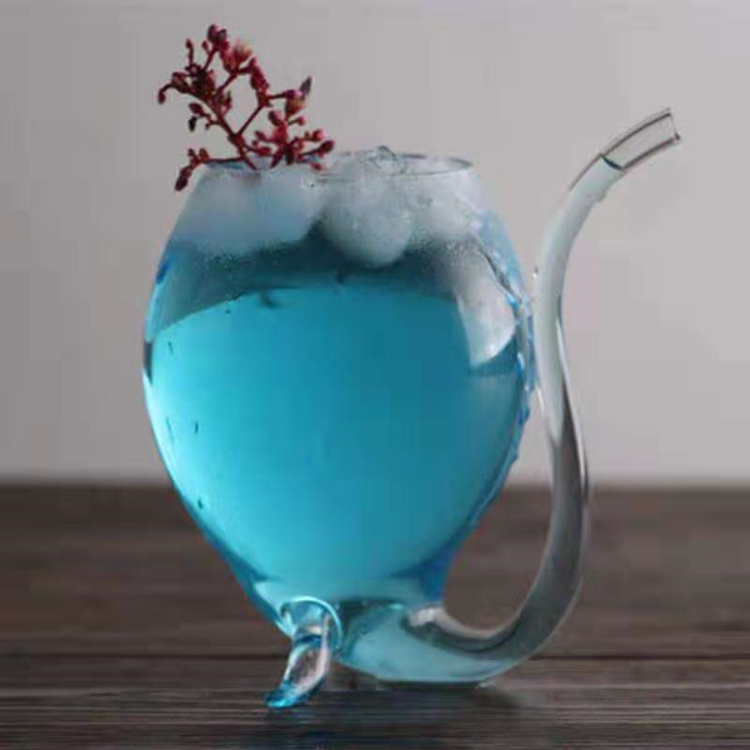 Vampire Cocktails And Mixed-Drinks Cup With Straw Bar Glass Martini Cup High Borosilicate
