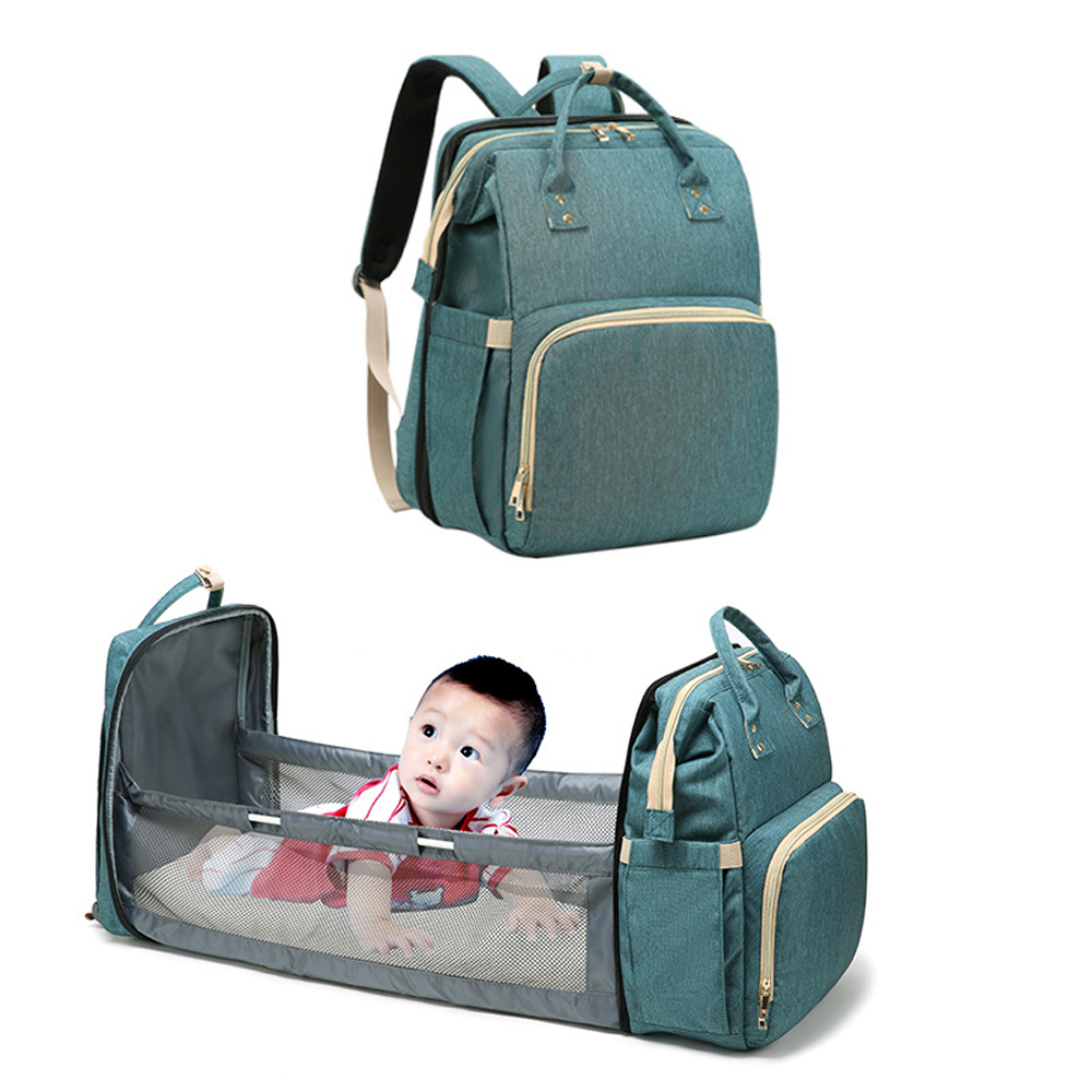 diaper bag backpack expandable baby portable bed with changing station