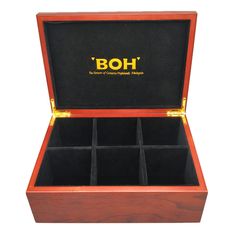 popular   compartments matte rosewood tea bags gift box