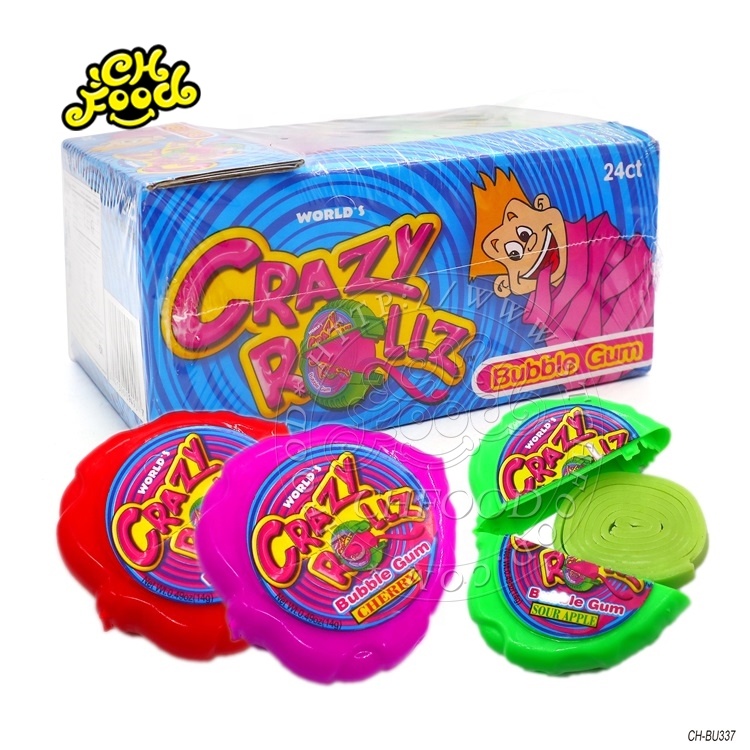 Wholesale High Quality Big Size Chewing Roll Bubble Gum Fruit Flavor