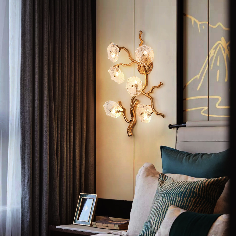glassblower Wall Light Wall Sconce Gold Copper Bracket Lamps Bedroom Light Sconces Corner Lights