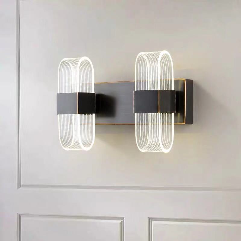 LED Acrylic double Wall Sconce 12W warm lights 3000K Lamp for Bedroom Corridor Stairs