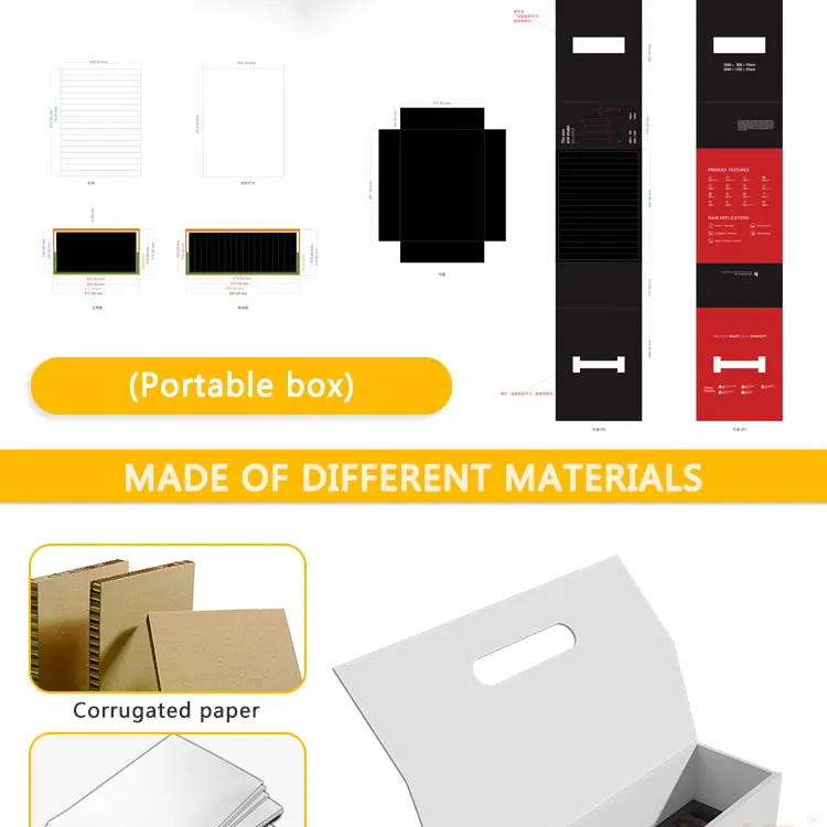 High Quality New Design Packaging Making Making Case Stands Quartz Book Stone Display Tile Sample Box