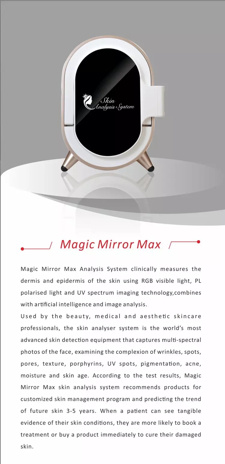 Camera Portable Face Analyzer Woods Lamp Skin Diagnostic Analyzer