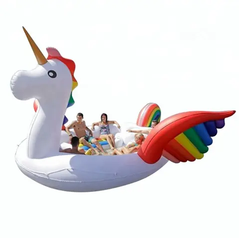 2019 Hot sell Gigantic inflatable Party Bird Island Inflatable Unicorn Pool Float
