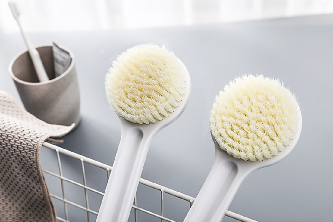Wholesale High Quality Dry Skin Body Brush,Boar Bristles Long Handle Bath Cleaning Brush