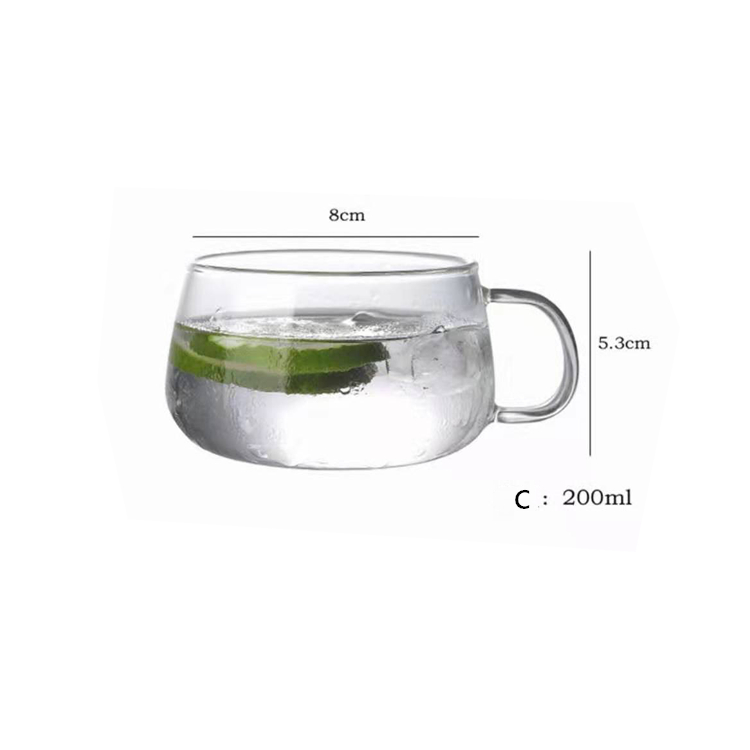 Heat Resistant Glass Milk Cup Coffee Cup Tea Cup High Borosilicate