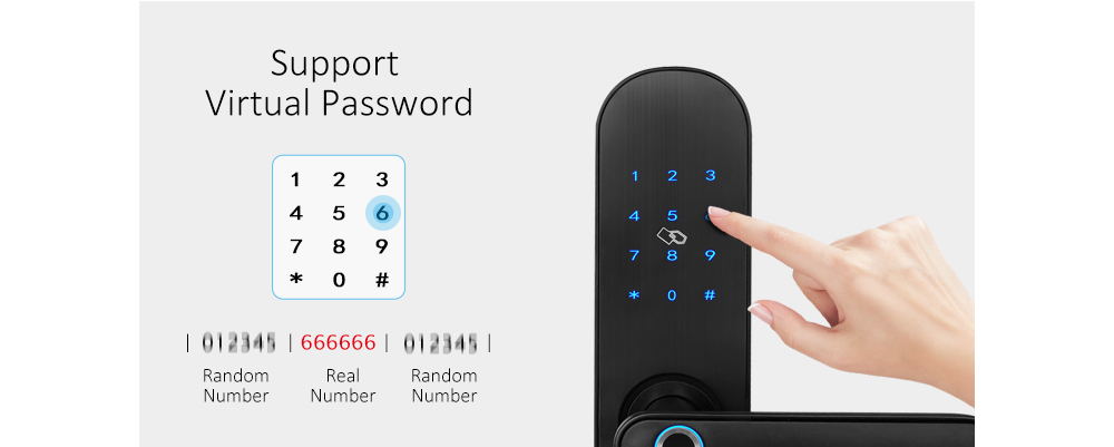 Manufacturer Automatic Keyless Fingerprint Keypad Digital Door Lock for Hotel Apartment Home