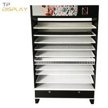 TP-CM006 fashion design metal material makeup display stand floor for shop or showroom