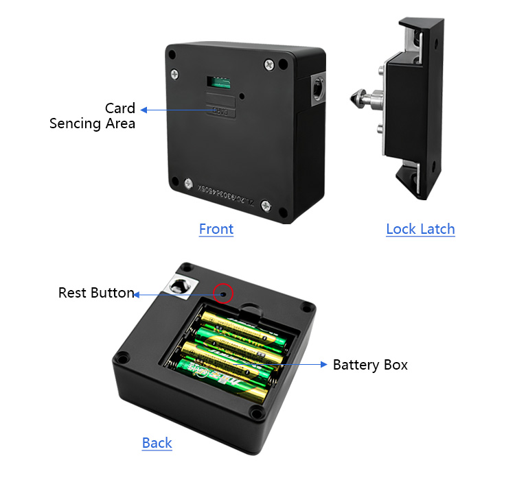Tediton Invisible Hidden Digital Cabinet Lock for Drawer file metal cabinet
