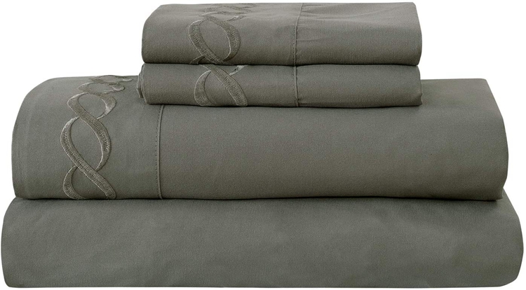 Latest Design Embroidered Bedding Strips Cute Double Winter Bed Bedding Sheet Set