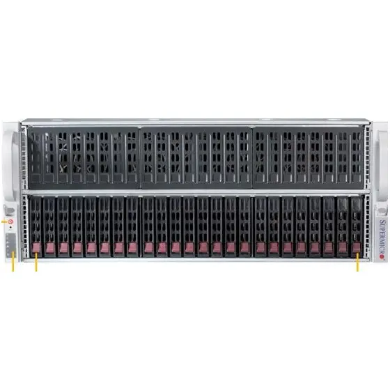 4-полосная сетевого сервера с Intel Ксеон E7-4800/8800 V3/V4, 48x2,5 дюймов горячей замены жесткого диска, 24 Горячая Замена жесткого диска